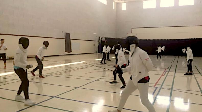 Reprise du cycle d'escrime au collège